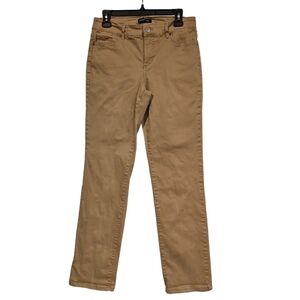 Bandolino Mandie Style denim jeans Tan colored 98% cotton 2% spandex Size 8